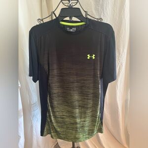 Under armor athletic shorts outfit. Neon yellow and black in color